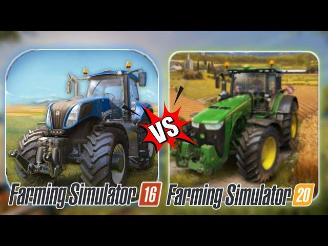 Fs16 vs Fs20 | Farming Simulator 16 and 20 graphics and gameplay Comparison | Timelapse |