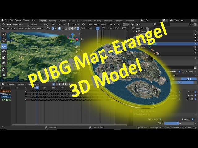 Pubg Erangel Map Design | 3D Animation Teaser Pubg Erangel Map