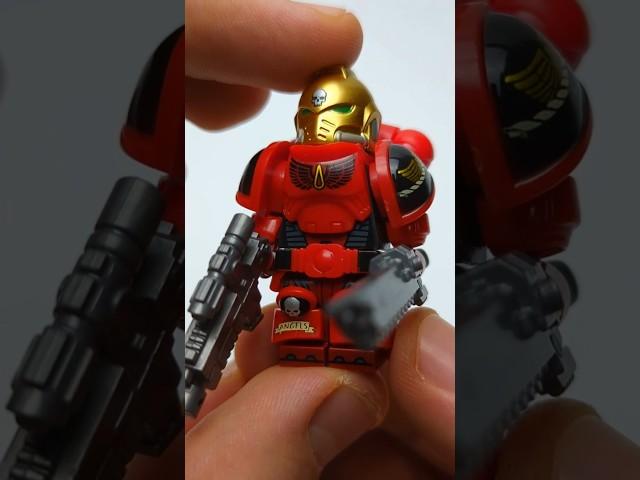 Building Red Space Marine Fake Lego Warhammer 40k minifigure #fakelego