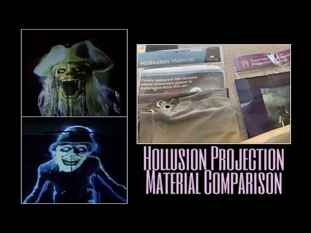 Hollusion Projection Material Comparison | Halloween Decorating | Digital Decorations | Atmosfx