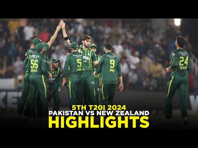 Full Highlights | Pakistan vs New Zealand | 5th T20I 2024 | PCB | M2E2A