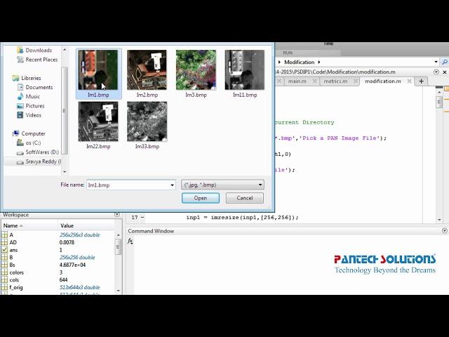 Matlab Code for Satellite Multispectral Image Enhancement