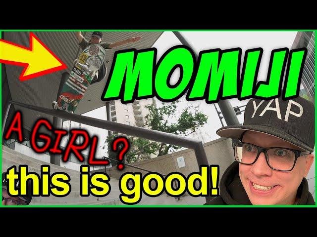 MOMIJI adidas PART REVIEW (BEST CHICK SKATER WE HAVE SEEN IN A LONG TIME) #SKATEBOARDING