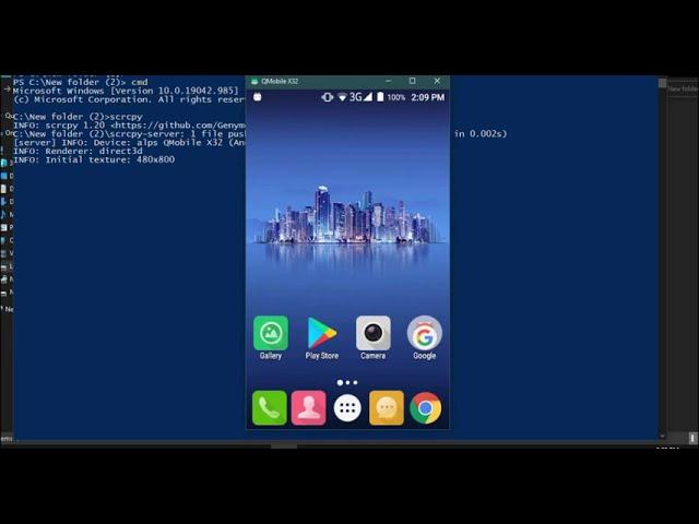 Android Screen Mirroring on pc  / Screen mirror broken touch mobile /scrcpy