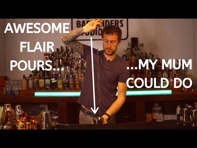 Flair Bartending Pours my mum could do