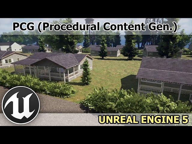 UE5.2 | PCG | Unreal Procedural Content Generation | Suburban City