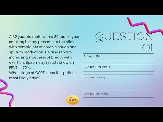 Daily Practice Questions for Nurse Practitioner Board Preparation. (COPD Questions Part 5)