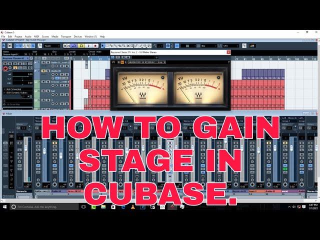 How to Gain Stage in Cubase 5 (Simplest way) #Gainstageincubase5 #Mixingandmastering #cubase