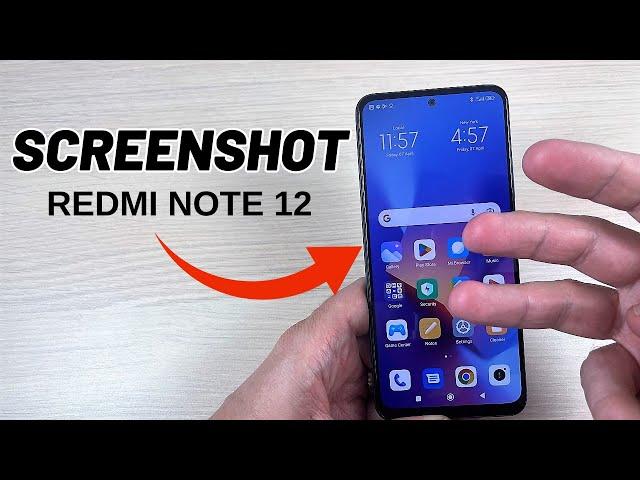 How to SCREENSHOT on XIAOMI Redmi Note 12 & 12 Pro - 3 Ways!