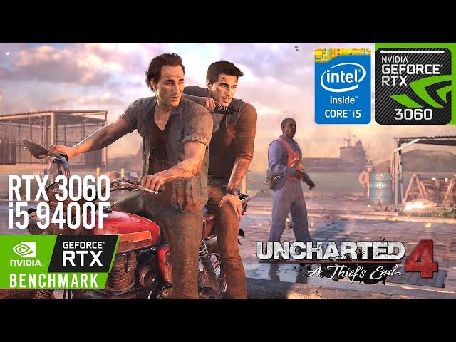 UNCHARTED 4 A THIIEF'S END : RTX 3060 BENCHMARK ( ULTRA Graphics Preset ) 1080P 60ᶠᵖˢ 