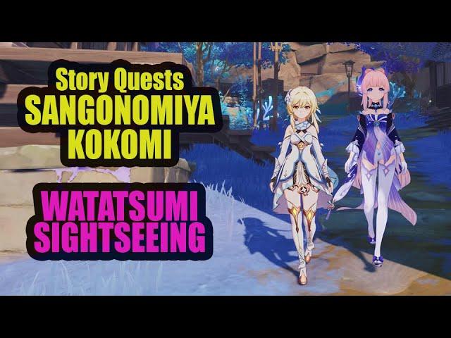 Sangonomiya Kokomi Story Quest  Watatsumi Sightseeing  | Genshin Impact 2 .1