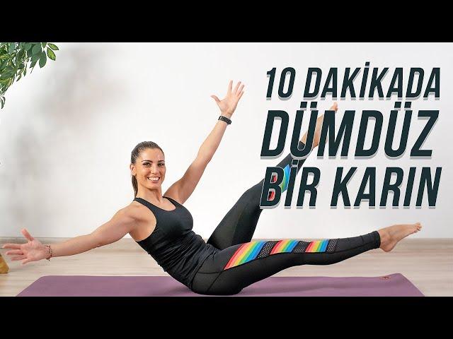 10 DAKİKADA DÜMDÜZ BİR KARIN İÇİN ETKİLİ EGZERSİZ - TUĞÇE İRTEM