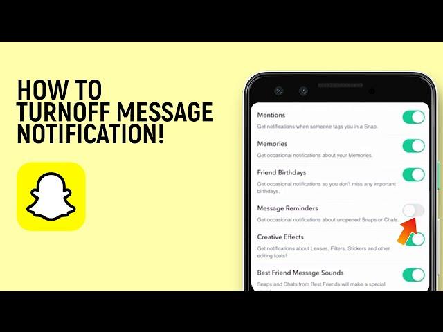 How To Turn Off Snapchat Message Notifications On iPhone [easy]