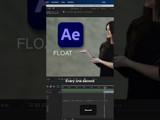 How to make Pop Up Objects Float in Adobe After Effects using the Wiggle Expression