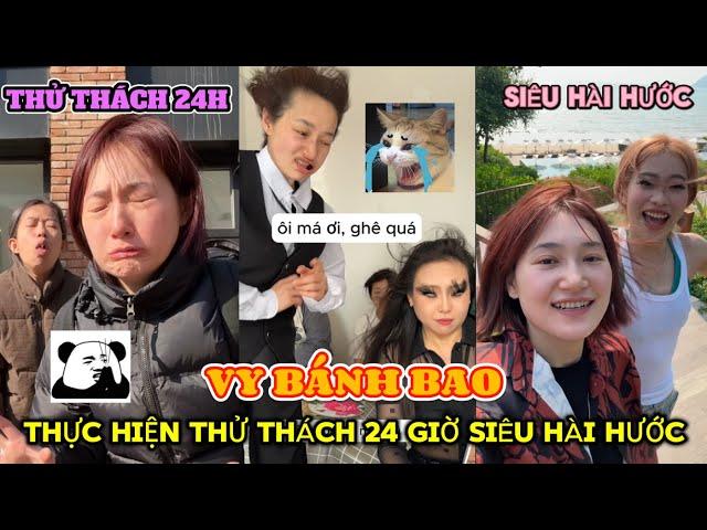 Thử Thách 24 Giờ Cực Vô Tri Hài Hước Cười Banh Trái Đất | Vy Bánh Bao P4