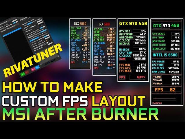 Riva Tuner Osd Custom Layout: Easy Tutorial - Make Custom FPS Layout
