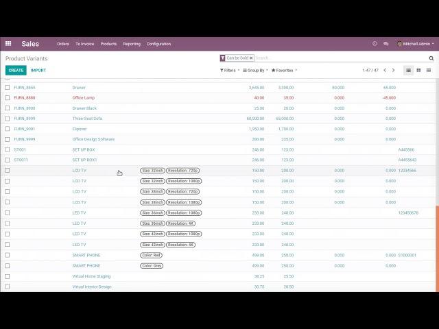 How to Import Product Template with Variants & Attributes | Odoo Apps Features #odoo #products