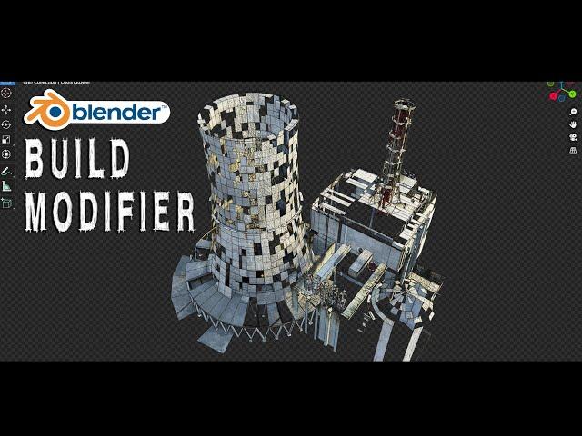 Build Modifier in Blender 3d: Create construction animations!