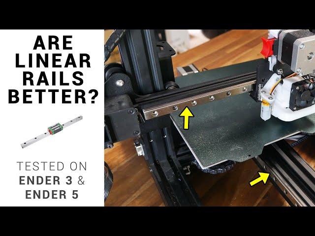 Linear rails guide and test on Ender 3 and Ender 5