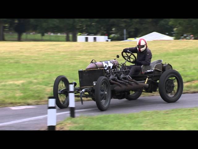 Mark Walker Wows the Crowds with the Darracq 200Hp at the Chateau Impney Hill Climb