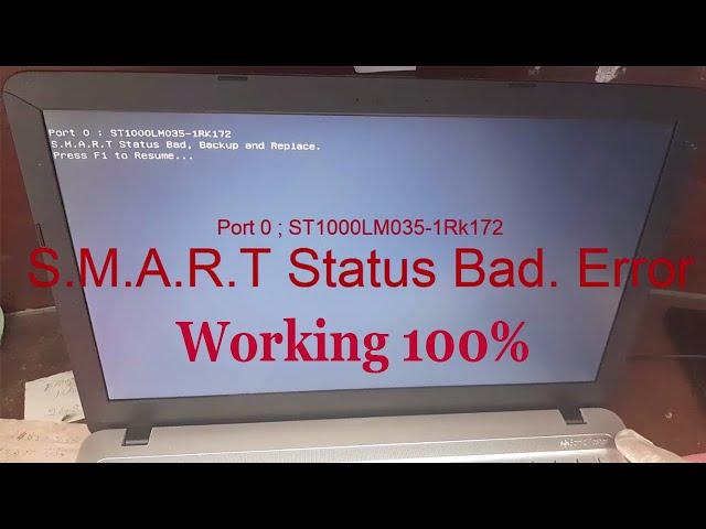 s.m.a.r.t status bad backup and replace press f1 to run setup | s.m.a.r.t status bad & replace fix