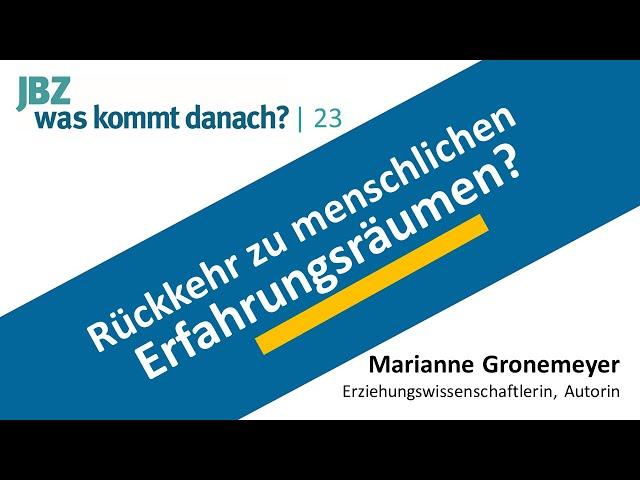 Marianne Gronemeyer über abstrakte Zahlen, Selberdenken  und erzählte Welt |  Was kommt danach? 23