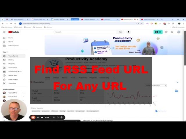 How To Get RSS Feed URL From YouTube Channel