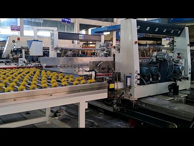 float glass cutting and edging automatic production line at hopson glass group company