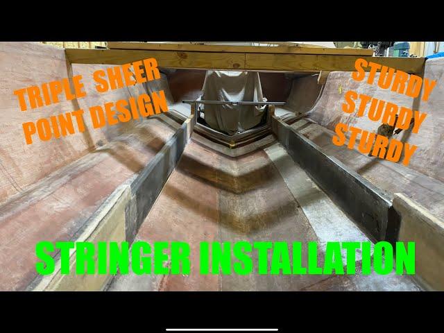 Installing Stringers in the Boat||Strongest Design in the Industry