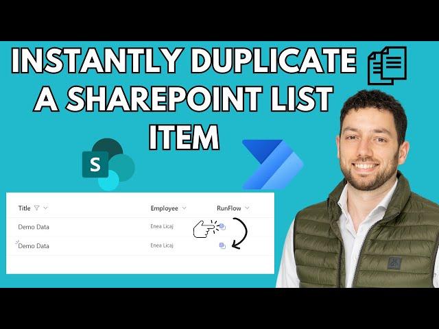 How to Instantly Duplicate SharePoint List Items