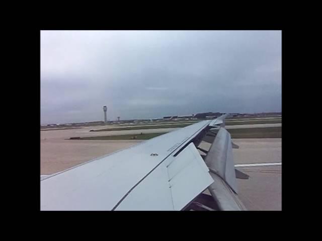 Airbus A 320 landing at Cleveland