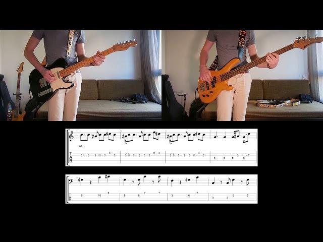 Red Hot Chili Peppers - Around The World Guitar & Bass cover with tabs