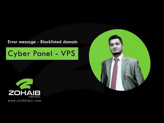 Fix Bug for Blacklist Domain in Cyber Panel VPS