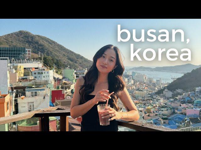 busan travel vlog  live fish market, sky capsules, busan x the sky, gamcheon culture village