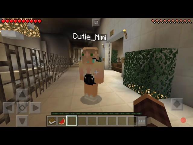 NIKKI MINECRAFT:Here with my sister Cutie_Mimi going to school