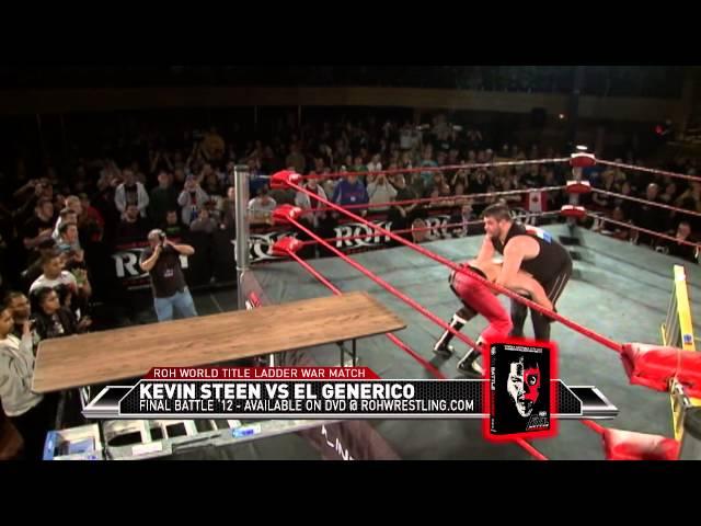 Kevin Steen vs El Generico: LADDER WAR! Their Final Match in ROH