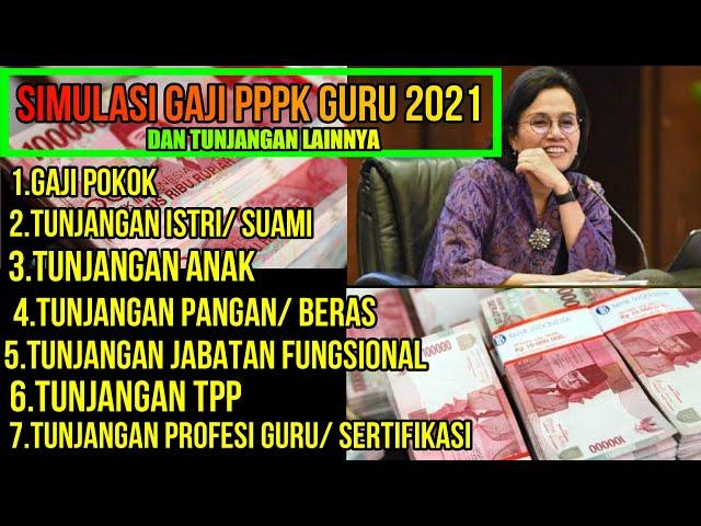 GAJI PPPK UNTUK GURU 2021 BESERTA TUNJANGAN LAINNYA..