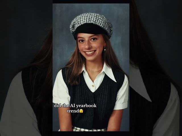 AI yearbook pics trend! #ai #fun