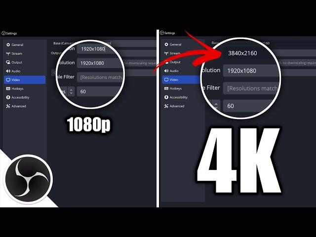 HOW TO STREAM & RECORD 4K VIDEO IN 1080P MONITOR USING OBS STUDIO