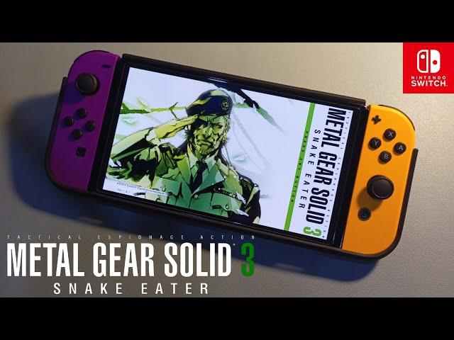 Metal Gear Solid 3: Snake Eater on Nintendo Switch OLED | Metal Gear Solid Master Collection Vol. 1