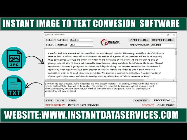 How to Convert Data Entry Image to Notepad | Text Converter Software