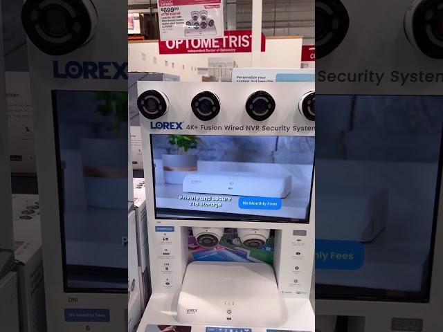 Lorex 4K + Fusion NVR Wired With Smart Security Camera System $200 Off #costco #lorexcamera