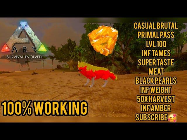 ARK MOBILE SAVE DATA | CASUAL BRUTAL | PRIMAL PASS LVL 100 | OP DIRE WOLF | INF TAMES | 50X HARVEST