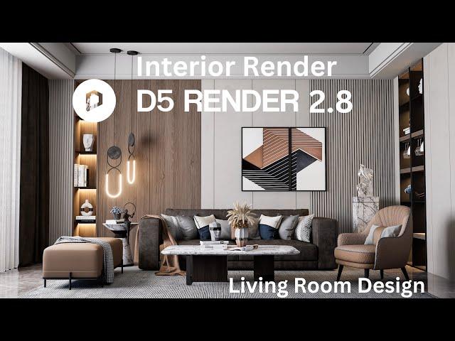 Realistic Interior Render Using D5 Render | Living Room | Interior Design #1