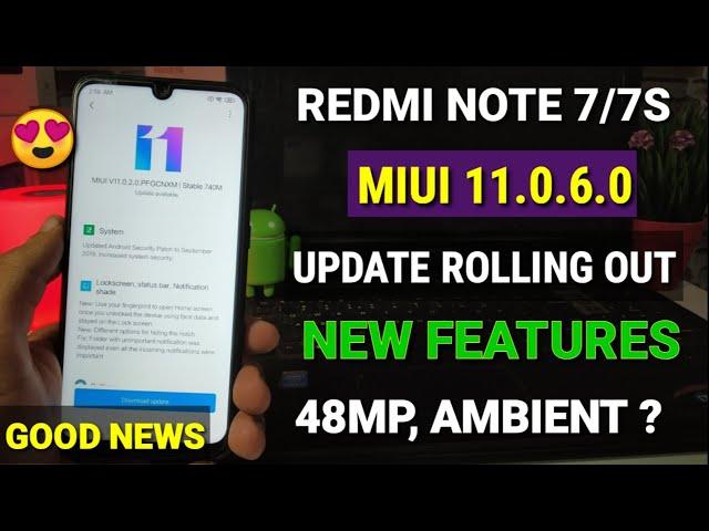 Redmi note 7 & 7s Miui 11.0.6.0 new update | new features, always on? Redmi note 7s Miui 11 update