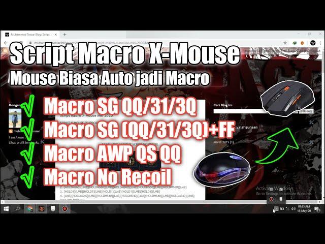 Mouse Ordinary Mouse Macro | All Macro + New AWP script settings | X-Mouse Button | Pb Zepetto