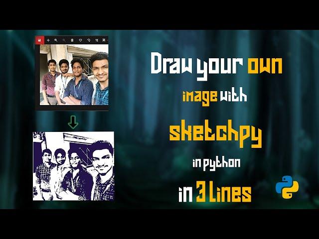 Use sketchpy to draw you own image in python || just 3 lines || very easy|| Code hub