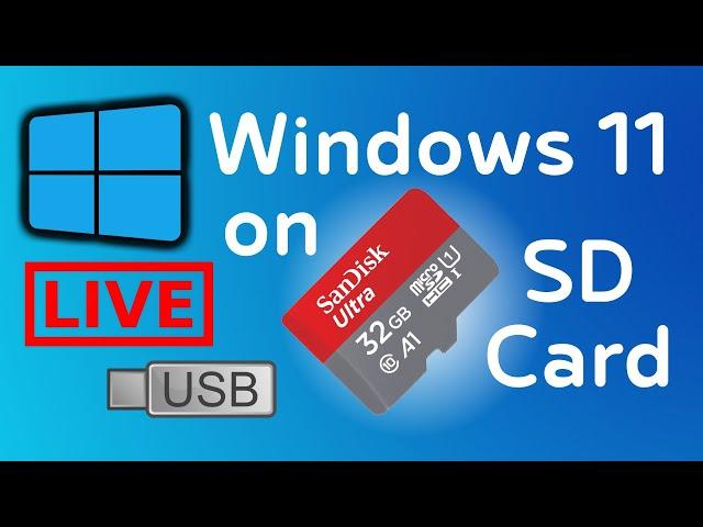 Install Windows 11 on SD CARD 