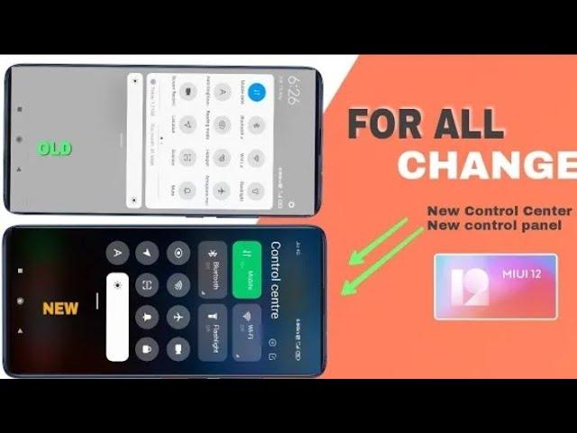 MIUI 12 New Control Center|New control panel| Enable|miui12 hidden features