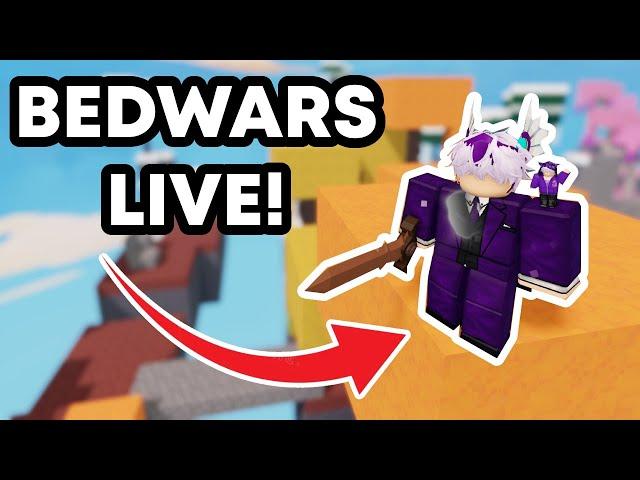 Playing BEDWARS LIVE with you! (ROBLOX)